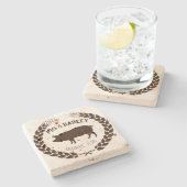 Onderzetter van de Steen van het varken & van de (Zijkant)