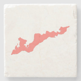 Onderzetter van de visserseilanden - Koraalroze