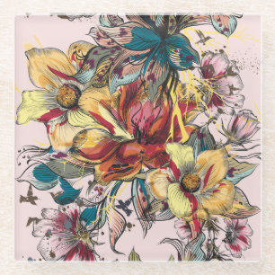 Onderzetter van Floral Glass