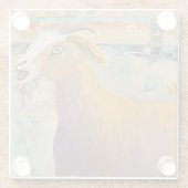 Onderzetter van geiteglas (Achterkant)