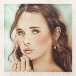 Onderzetter van Gentle Lady Glass, kunst