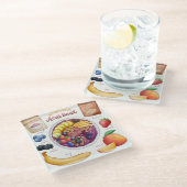 Onderzetter van glas ontvangen (Schuin)