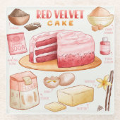 Onderzetter van glas voor de trommel glazen onderzetter (Voorkant)