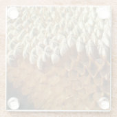 Onderzetter van glas - Zonnebloempitten (Achterkant)