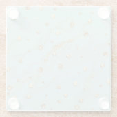 Onderzetter van goudglas (Achterkant)