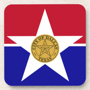 Onderzetter van harde kunststof met vlag van Dalla