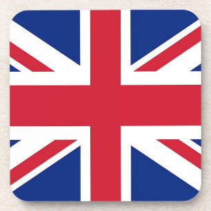 Onderzetter van harde kunststof met vlag van het V