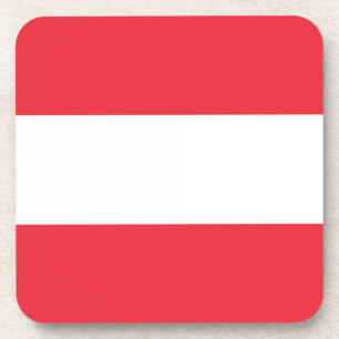 Onderzetter van harde kunststof met vlag van Ooste