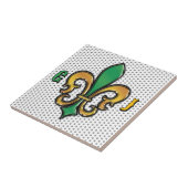 Onderzetter van harde kunststof tegeltje (Zijkant)