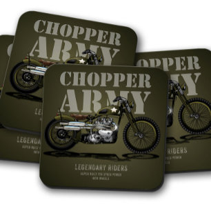 Onderzetter van het leger Chopper Bike Set Onder