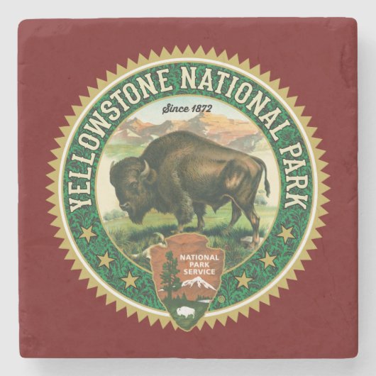 Onderzetter van het nationale park van Yellowstone (Voorkant)