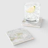 Onderzetter van het natuurlijke steenpatroon (Zijkant)