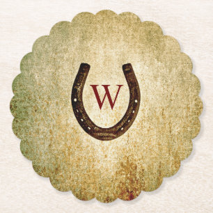 Onderzetter van hoefijzer Monogrammed Papier