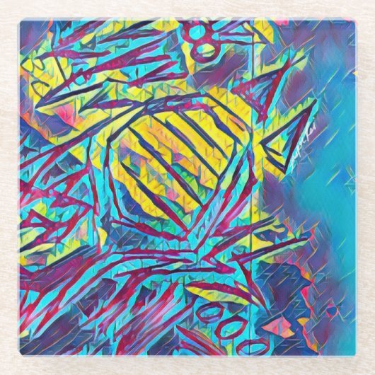 Onderzetter van hoogfrequentieglas (Voorkant)