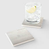 Onderzetter van kalksteen - Freedom Fog (Zijkant)