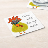 Onderzetter van kippen (Schuin)