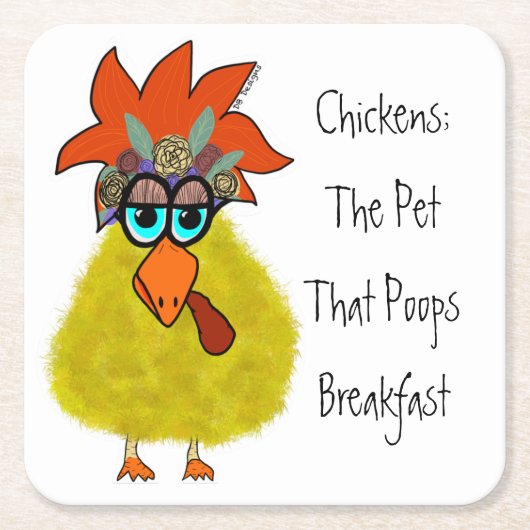 Onderzetter van kippen (Voorkant)