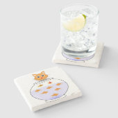 Onderzetter van marmer Stone (Zijkant)