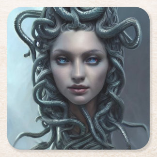 onderzetter van medusa vierkant papier