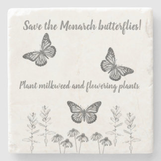 Onderzetter van Monarch Butterfly Stone
