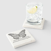 Onderzetter van Monarch-vlinderstaarten (Zijkant)