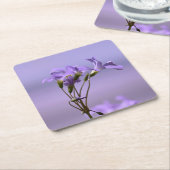 Onderzetter van paarse bloemen (Schuin)