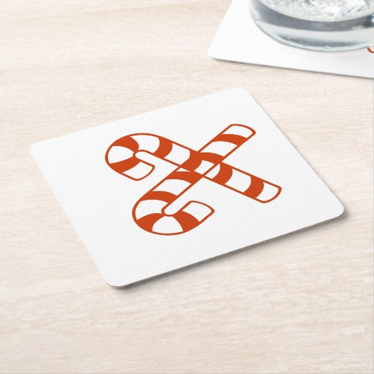 Onderzetter van papier - snoepriet (Schuin)