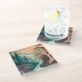 Onderzetter van papiertuimelglas (Schuin)