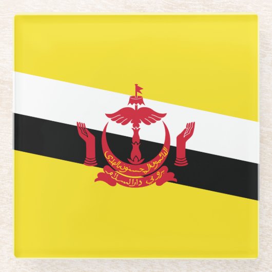 Onderzetter van patriottisch Brunei-vlag (Voorkant)