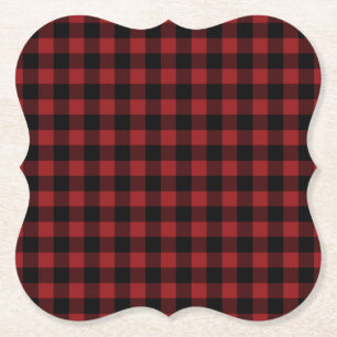 Onderzetter van rood gepleisterd papier