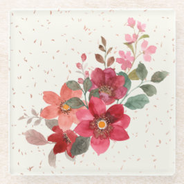 Onderzetter van rood glas