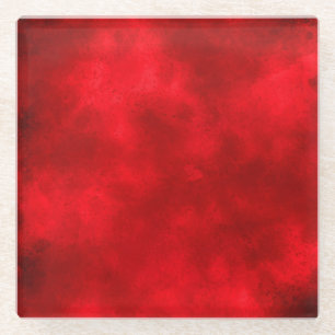 Onderzetter van rood glas