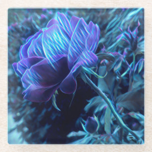 Onderzetter van Roos van elektrische tuinbouw Glazen Onderzetter