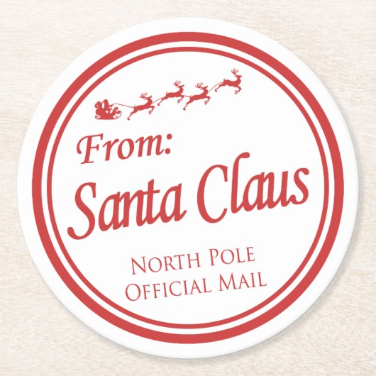 Onderzetter van Santa (Voorkant)