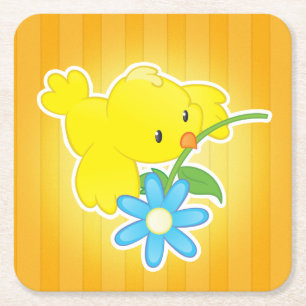 onderzetter van schattige cartoons