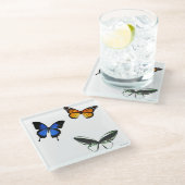 Onderzetter van vlinderglas (Schuin)