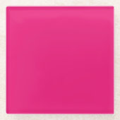 Onderzetter van warmroze glas (Voorkant)