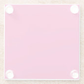 Onderzetter van warmroze glas (Achterkant)