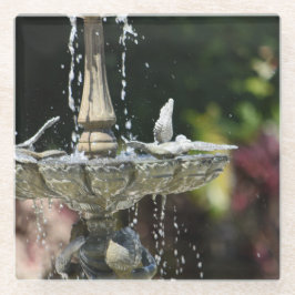 Onderzetter van waterfontein glazen onderzetter