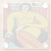 Onderzetter van wijnglas glazen onderzetter (Achterkant)