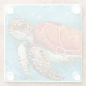 onderzetter van zeeen schildpadden (Achterkant)