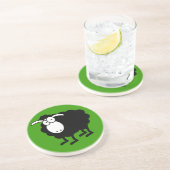 Onderzetter van zwarte schapen (Zijkant)