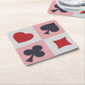 Onderzetter voor  afspeelkaarten (Schuin)
