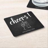 Onderzetter voor Drink van  voor weduwschap (Schuin)