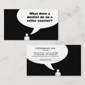 onderzetter voor gebitsgrap visitekaartje (Voorkant / Achterkant)