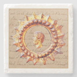 Onderzetter voor goudmarmer-Drink van keizer