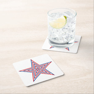 Onderzetter voor patriottisch papier Star-Drink