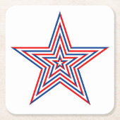 Onderzetter voor patriottisch papier Star-Drink (Voorkant)