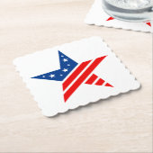 Onderzetter voor patriottisch papier Star-Drink (Gebogen)