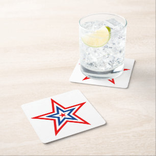 Onderzetter voor patriottisch papier Star-Drink